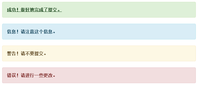 Bootstrap 警告（Alerts）中的链接