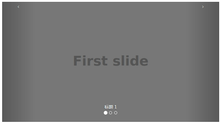 Bootstrap 轮播（Carousel）插件的标题