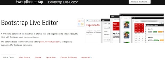 Bootstrap Live Editor编辑器