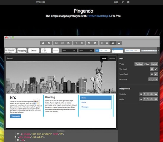 Pingendo编辑器