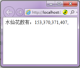 javascript 输出所有的水仙花数