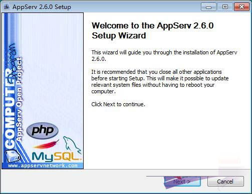 appserv数据库 v2.6.0 附安装教程