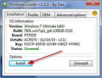 Windows Loader激活工具 v2.2.2免装版 支持2008r2