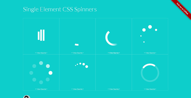 Single Element CSS Spinners